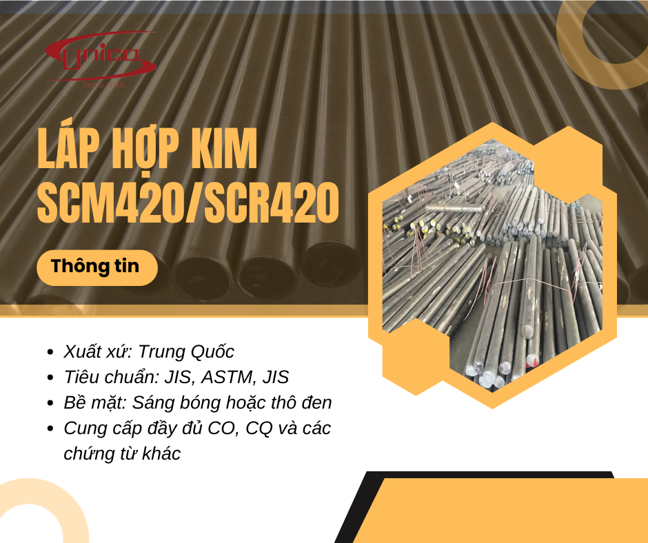 Láp tròn SCM420/SCR420 - Unico Steel